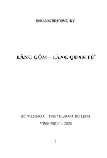 LÀNG GỐM - LÀNG QUAN TỬ