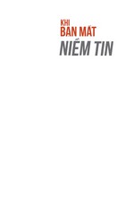 Khi Bạn Mất Niềm Tin