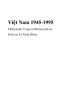 Việt Nam 1945-1995, Chiến tranh, tị nạn, bài học lịch sử