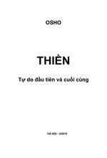 Thiền - tự do đầu tiên và cuối cùng