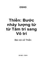 Thiền: Bước nhảy lượng từ từ tâm trí sang vô trí