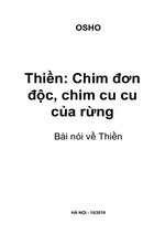 Thiền: Chim đơn độc, chim cu cu của rừng