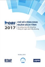 Chỉ số công khai ngân sách tỉnh 2017 Đo lường mức độ công khai thông tin ngân sách địa phương