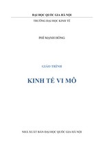 Giáo Trình Kinh Tế Vi Mô