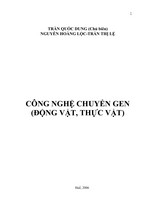 Công Nghệ Chuyển Gen (Động Vật, Thực Vật)