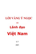 Lời Vàng Ý Ngọc Của Lãnh Đạo Việt Nam